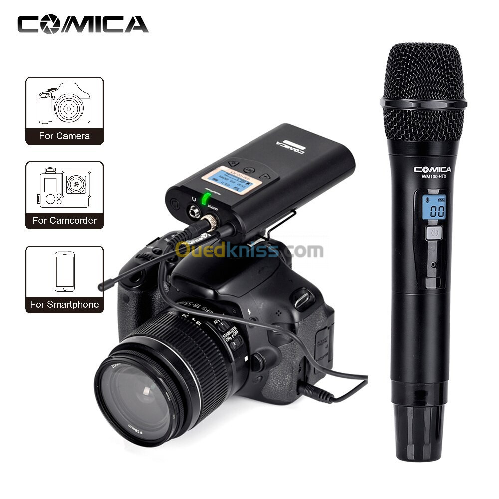 Microphone professionnel sans fil COMICA BOOMX-D2