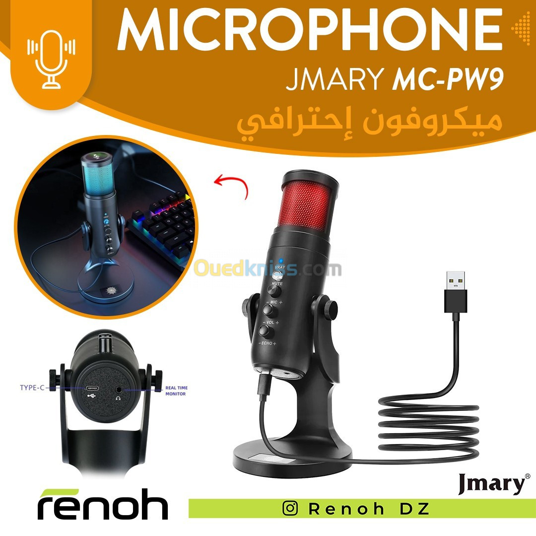 Microphone USB JMARY MC-PW9