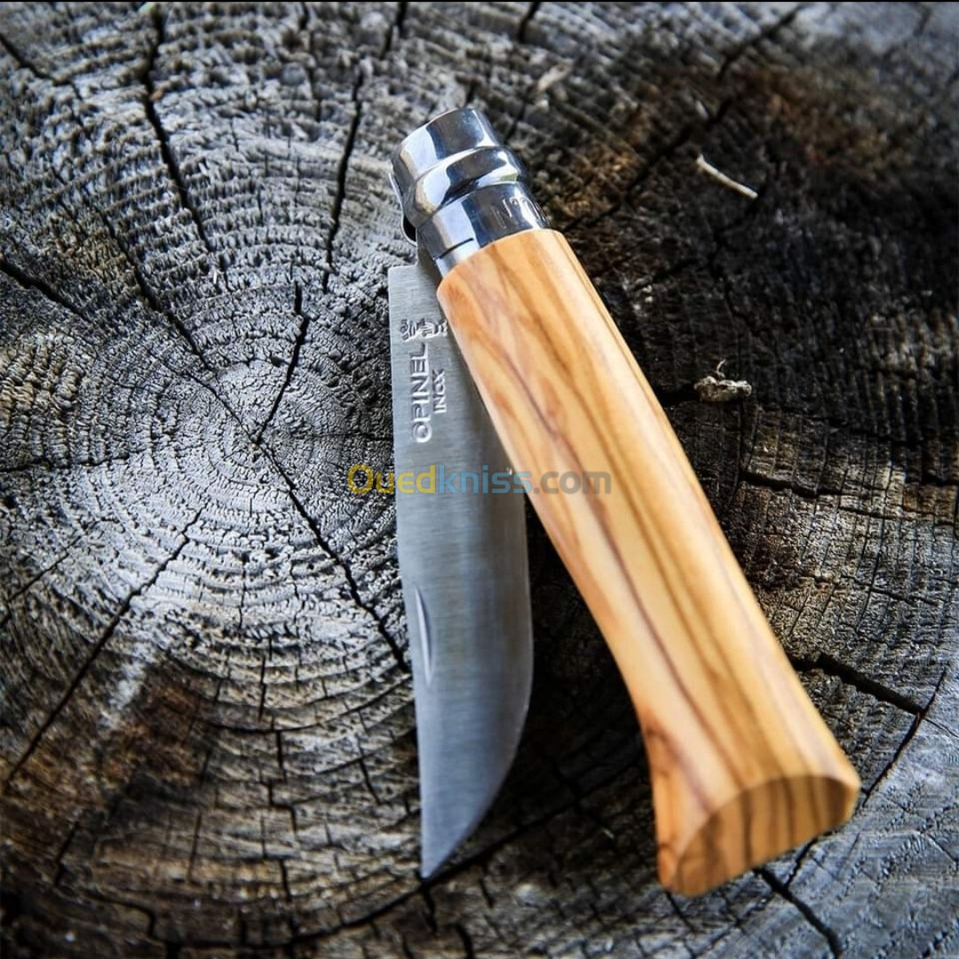 OPINEL COUTEAU N08 INOX BOIS OLIVIER 