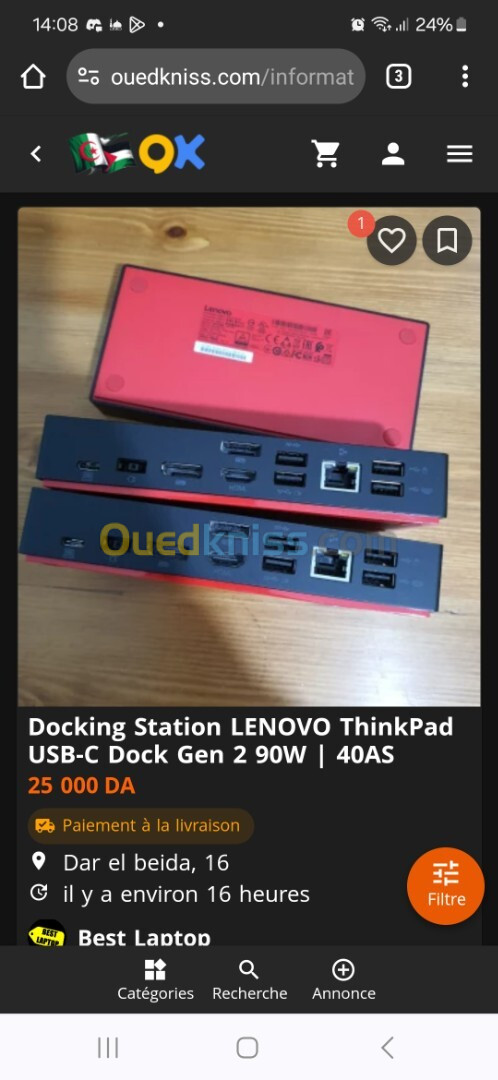 Doxk gen 2 - Docking station lenovo thinkpad v2 type c