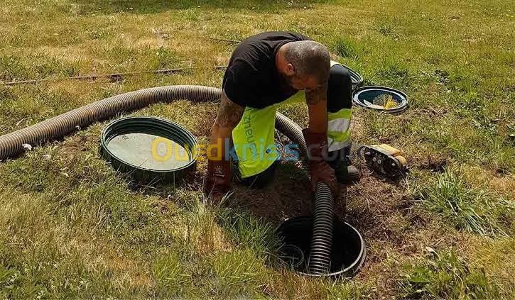  Service vidange fosse septique et cave Débouchage de canalisation . تنظيف جميع قنوات الصرف الصحي.