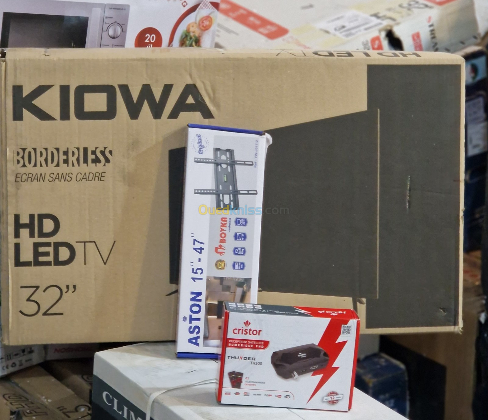 tv Kiowa 32 + Démo cristor th500 +Support 