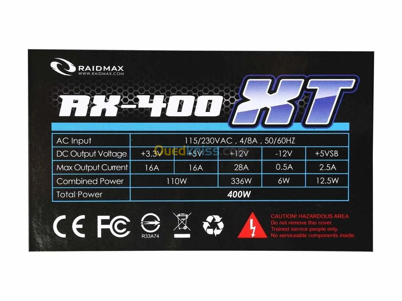 Alimentation PC raidmax rx 400xt / power supply raidmax rx 400xt