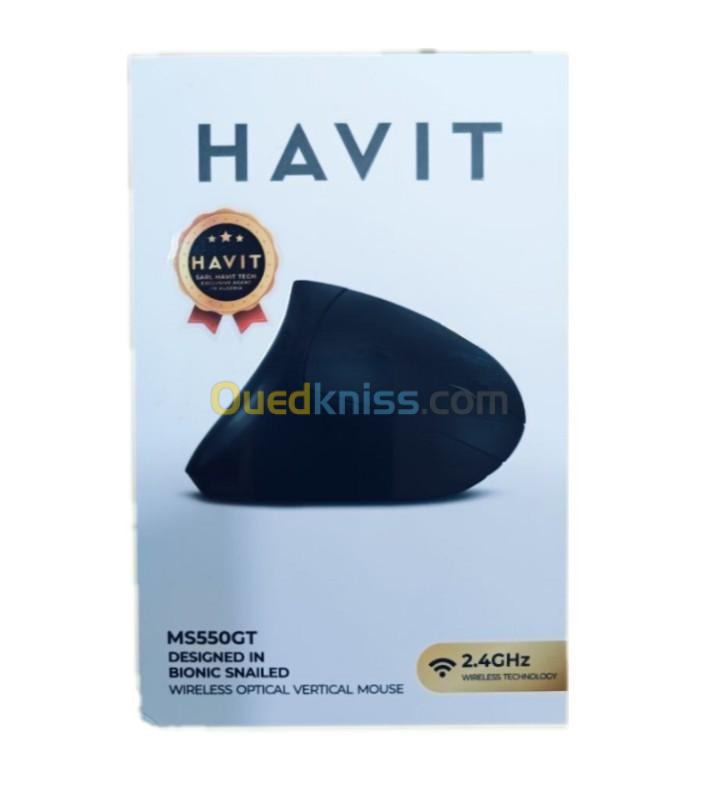 Souris Verticale sans fil 6 boutons et 2,4 GHz havit