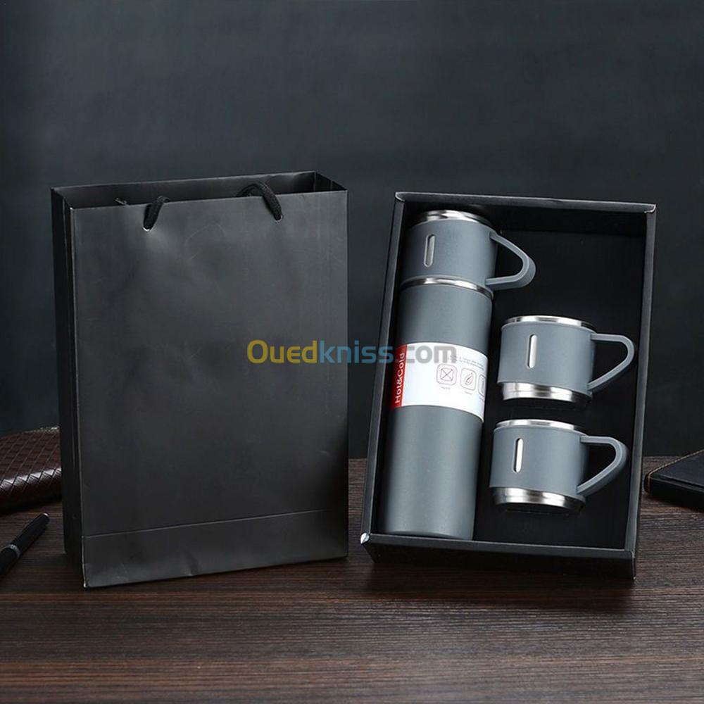 THERMOS CHOPE BOUTEILLE ISOTHERME INOX CHAUD ET FROID 3PCS 500ml