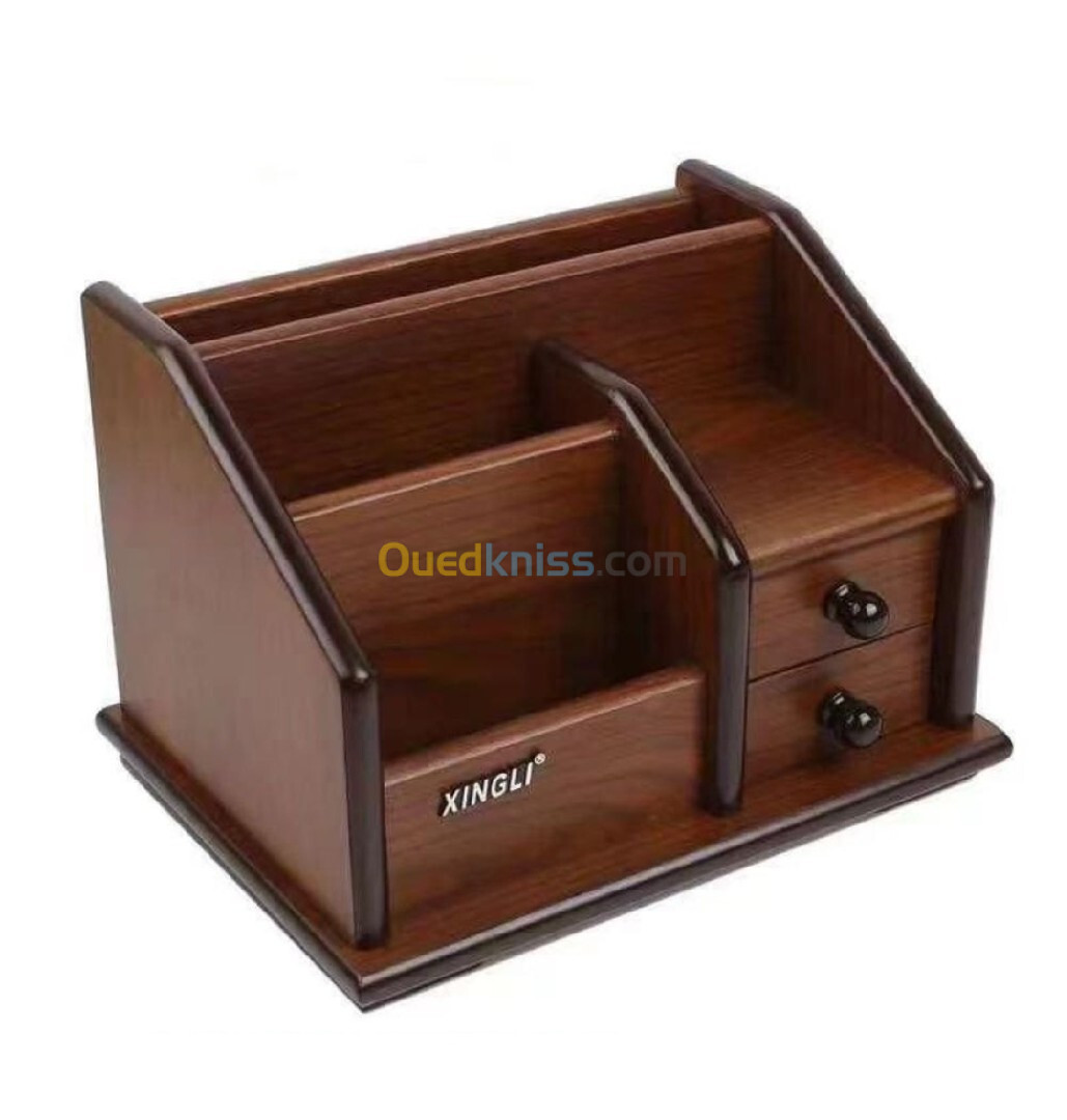 Organisateur d'article de bureau et porte stylos en bois multi usages