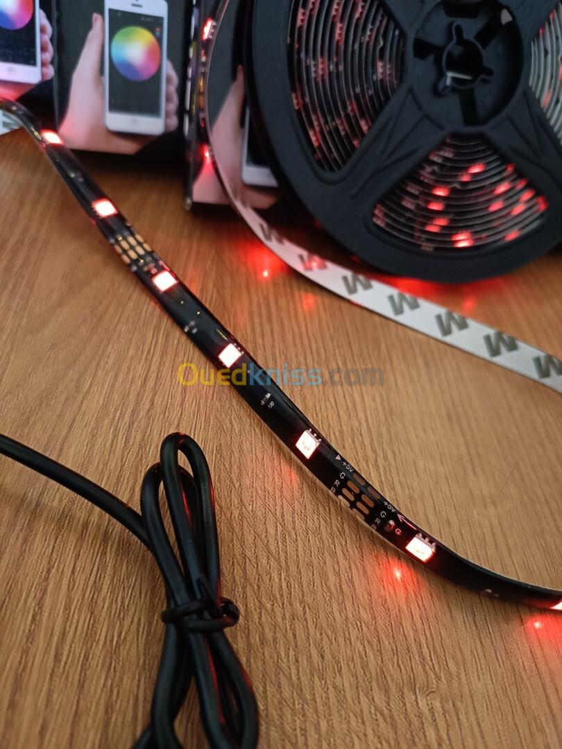 bande lumineuse LED RGB pour pc gamer et autres 5 metres avec telecommande MOOD LIGHTS STRIP LIGHT