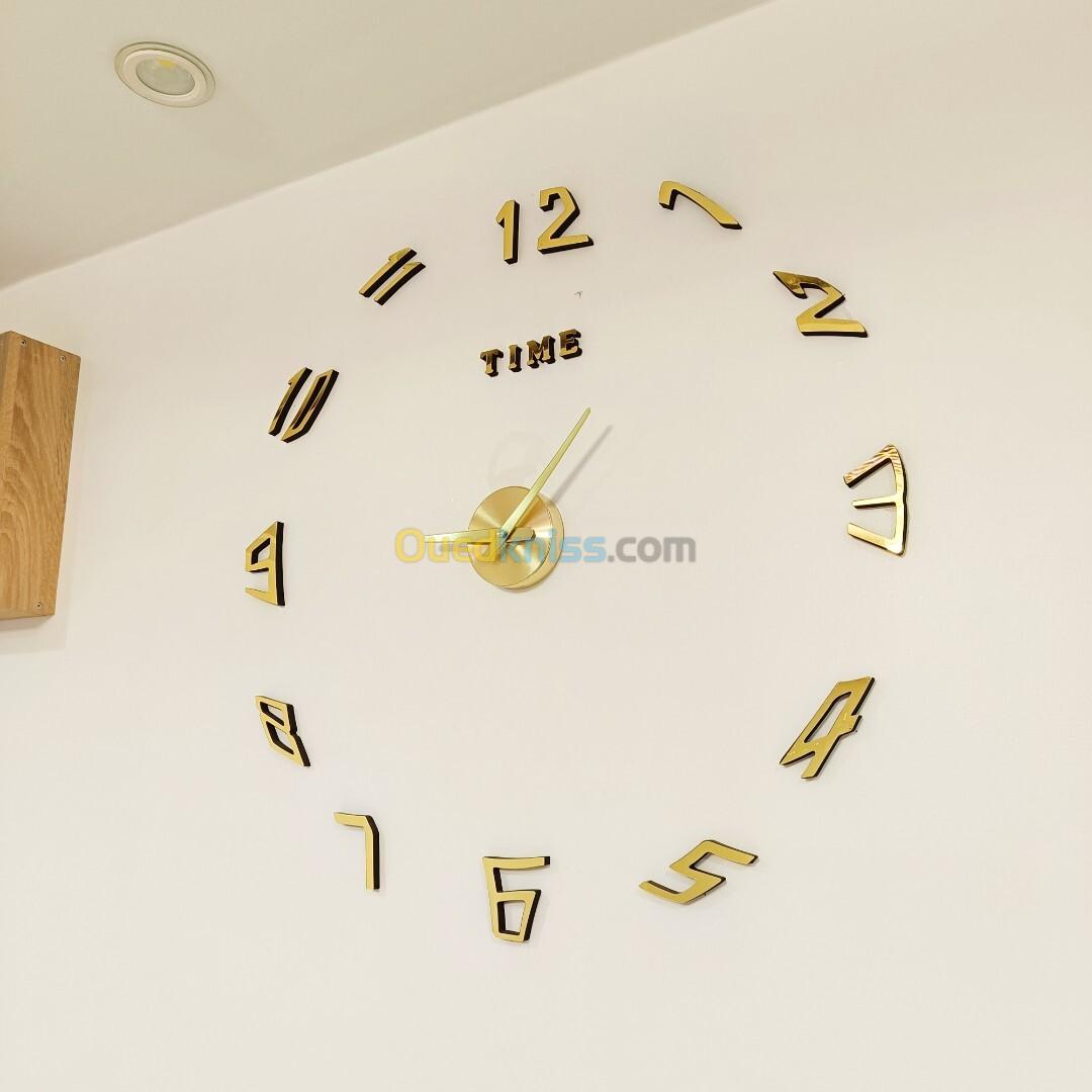 Horloge Murale 3D DIY 70cm