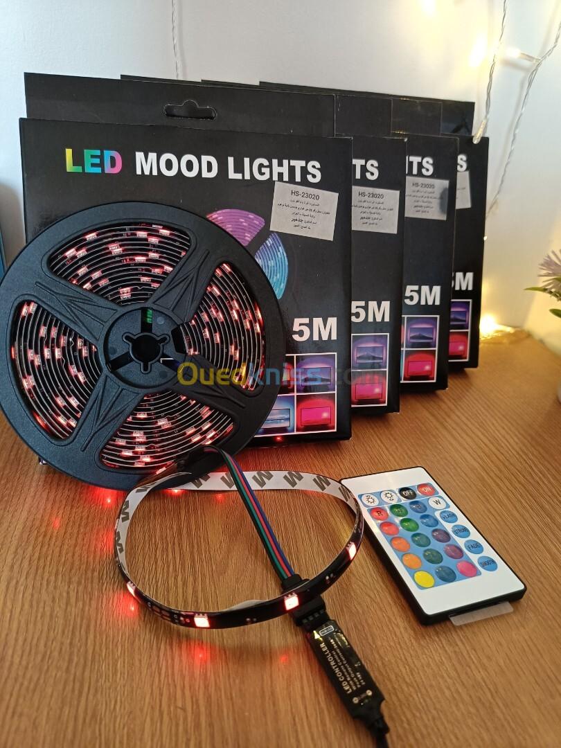 bande lumineuse LED RGB pour pc gamer et autres 5 metres avec telecommande MOOD LIGHTS STRIP LIGHT