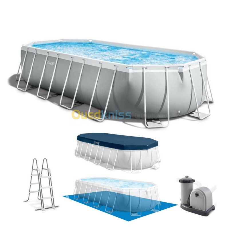 Piscine intex Prism Frame ovale 6.10 x 3.05 x 1.22 m