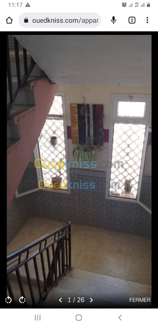 Vente Appartement F3 Alger Baba hassen