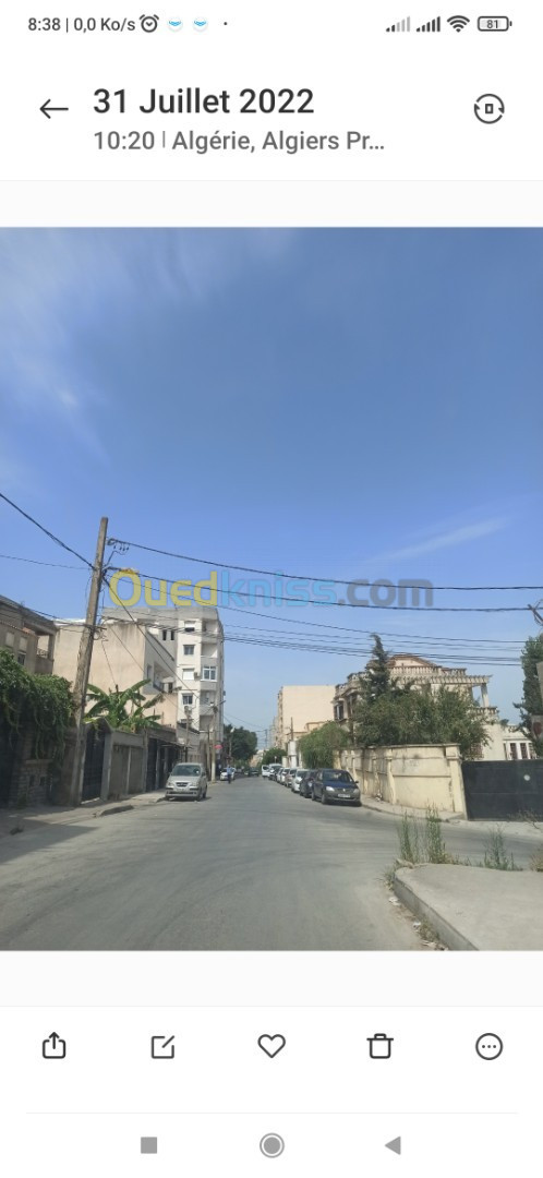 Vente Appartement F3 Alger Cheraga