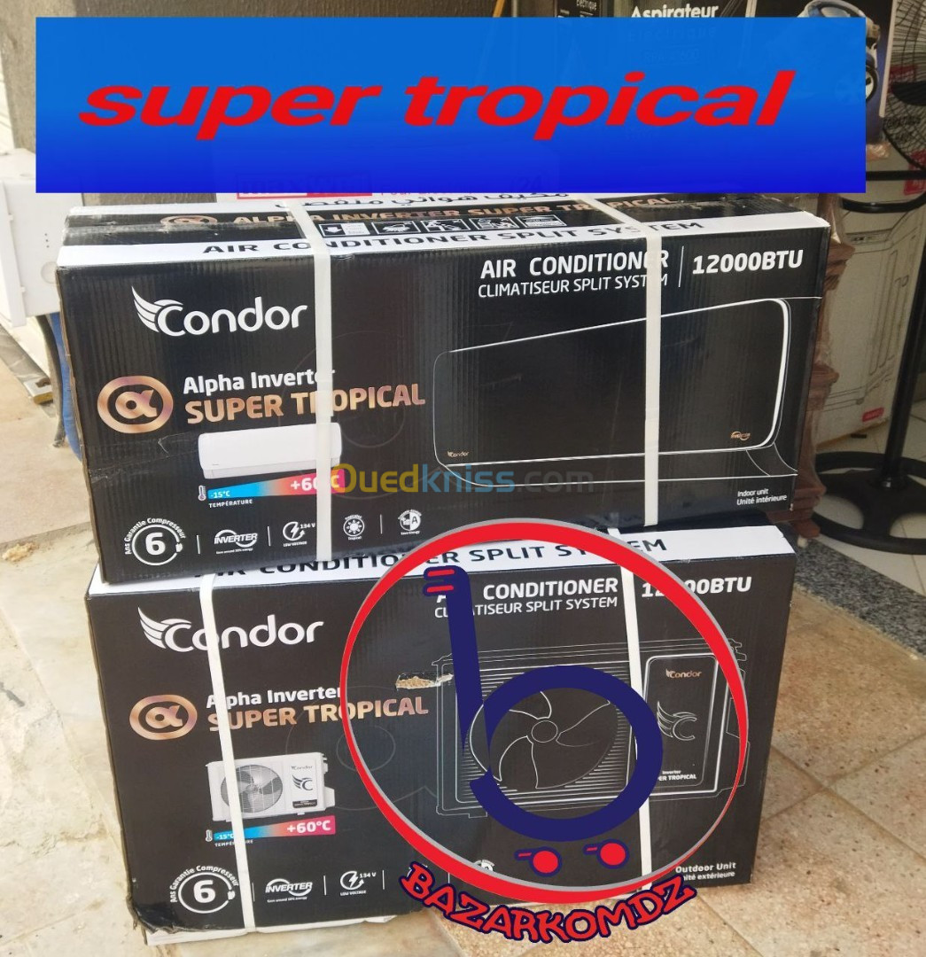 Promotion climatiseur CONDOR SUPER TROPICAL