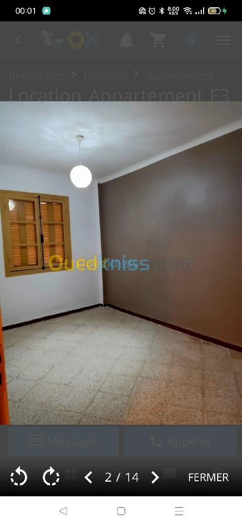 Location Appartement F3 Alger Draria