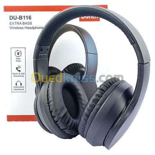 Casque bluetooth sans fil, microphone intégré stéréo DUNTH DU-B116