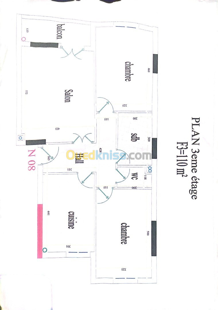 Vente Appartement F4 Alger Dar el beida