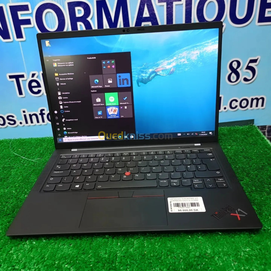 Lenovo thinkpad X1 Carbone i5 1135G7 écran 14 FUL HD 