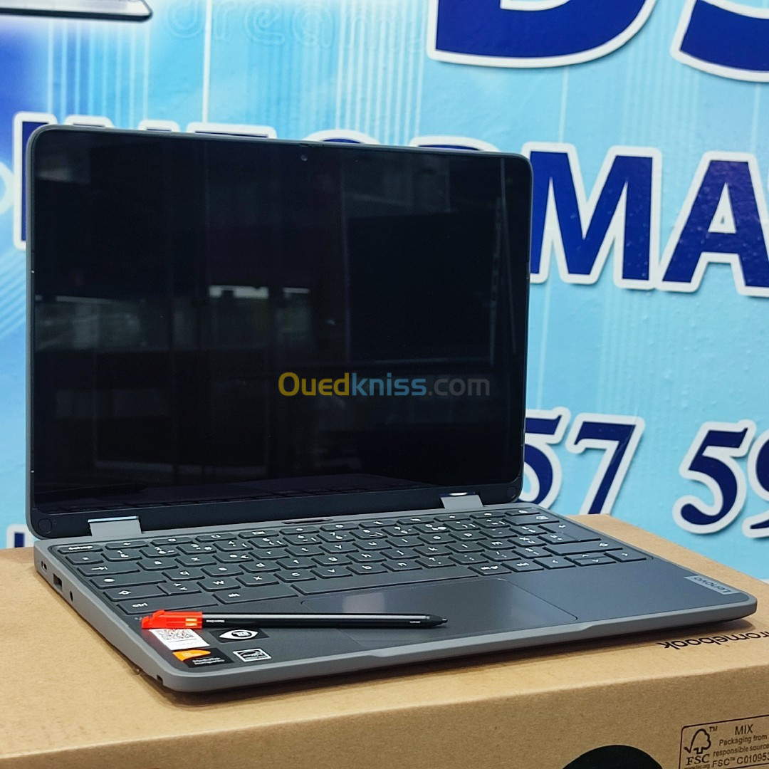 Lenovo 300e Yoga Chromebook Kompanio 520 2.05 GHz 08Go ram 64Go 11.6" HD TACTILE 360 JAMAIS UTILISÉ 