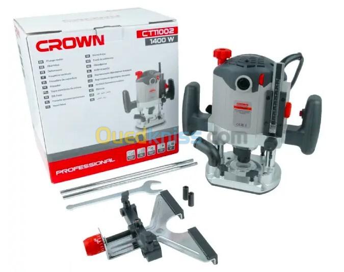 Défonceuse routeur 1400w 8mm CT11002  CROWN