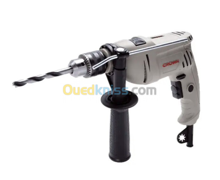 Perceuse chignole à percussion 600W 13mm CT10065  CROWN