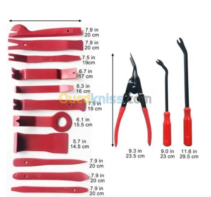 Kit outils de démantage garniture 19pcs TAKOG  DIVERS