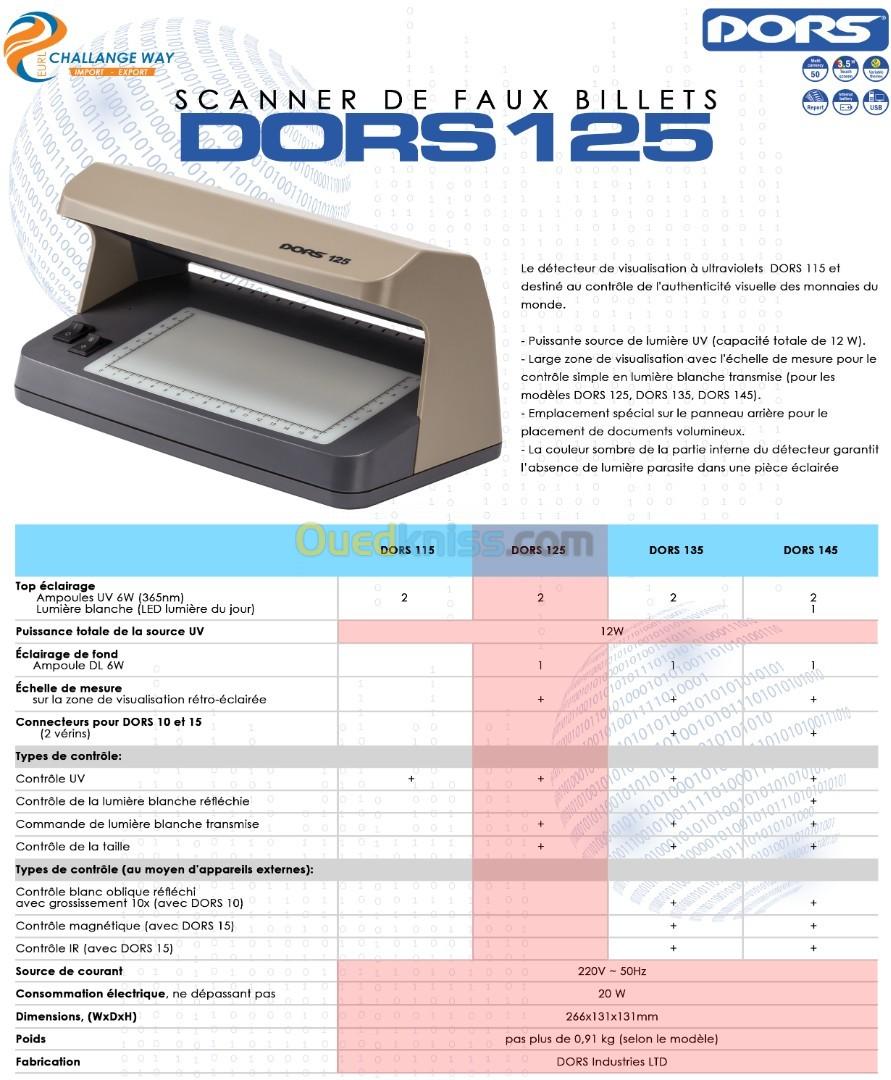 SCANNER DE FAUX BILLETS DORS 125