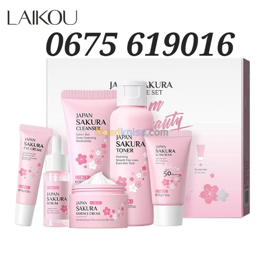 Laikou Sakura Japonais - Soin Complet pour une Peau Radieuse 