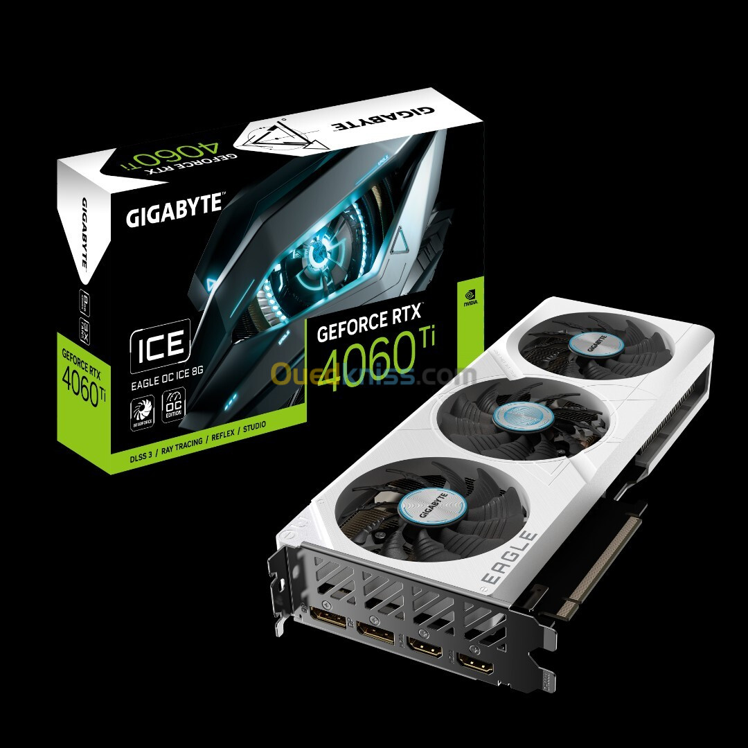 CARTE GRAPHIQUE GIGABYTE GeForce RTX 4060 Ti EAGLE OC ICE 8G