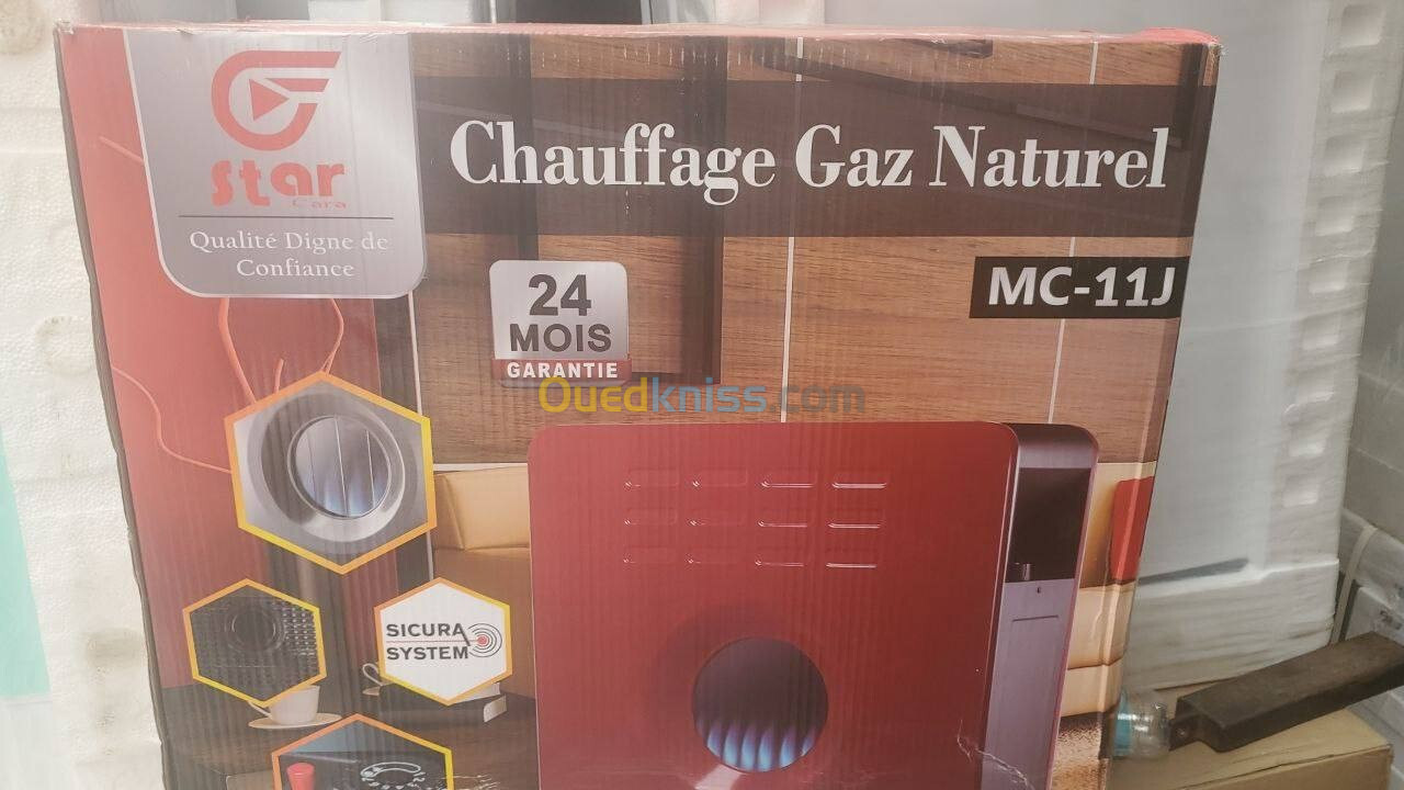 Chauffages au gaz naturel Major Cara 