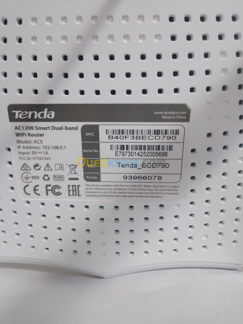 ROUTEUR TENDA AC5 DUAL BAND WIFI AC1200