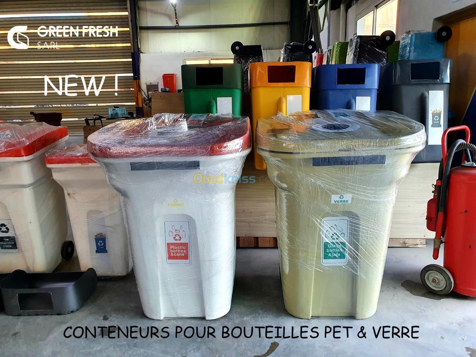 poubelle conteneur bouteilles