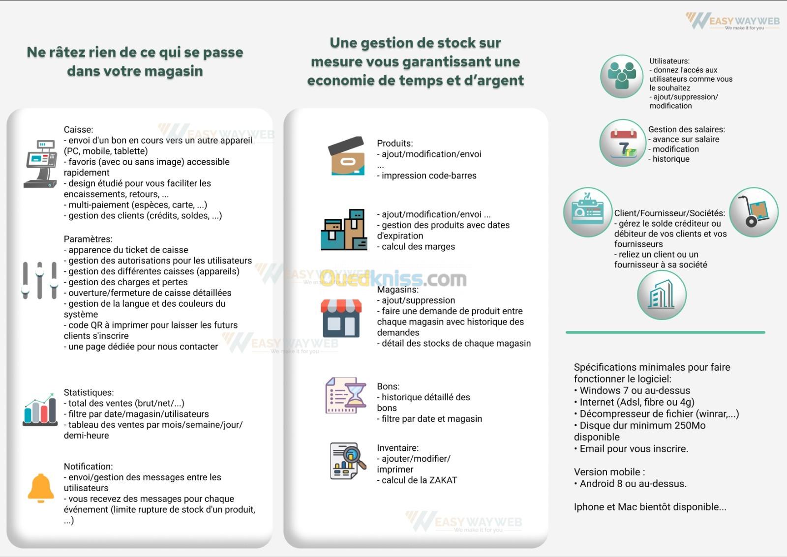 Logiciel de caisse, gestion de stock POS