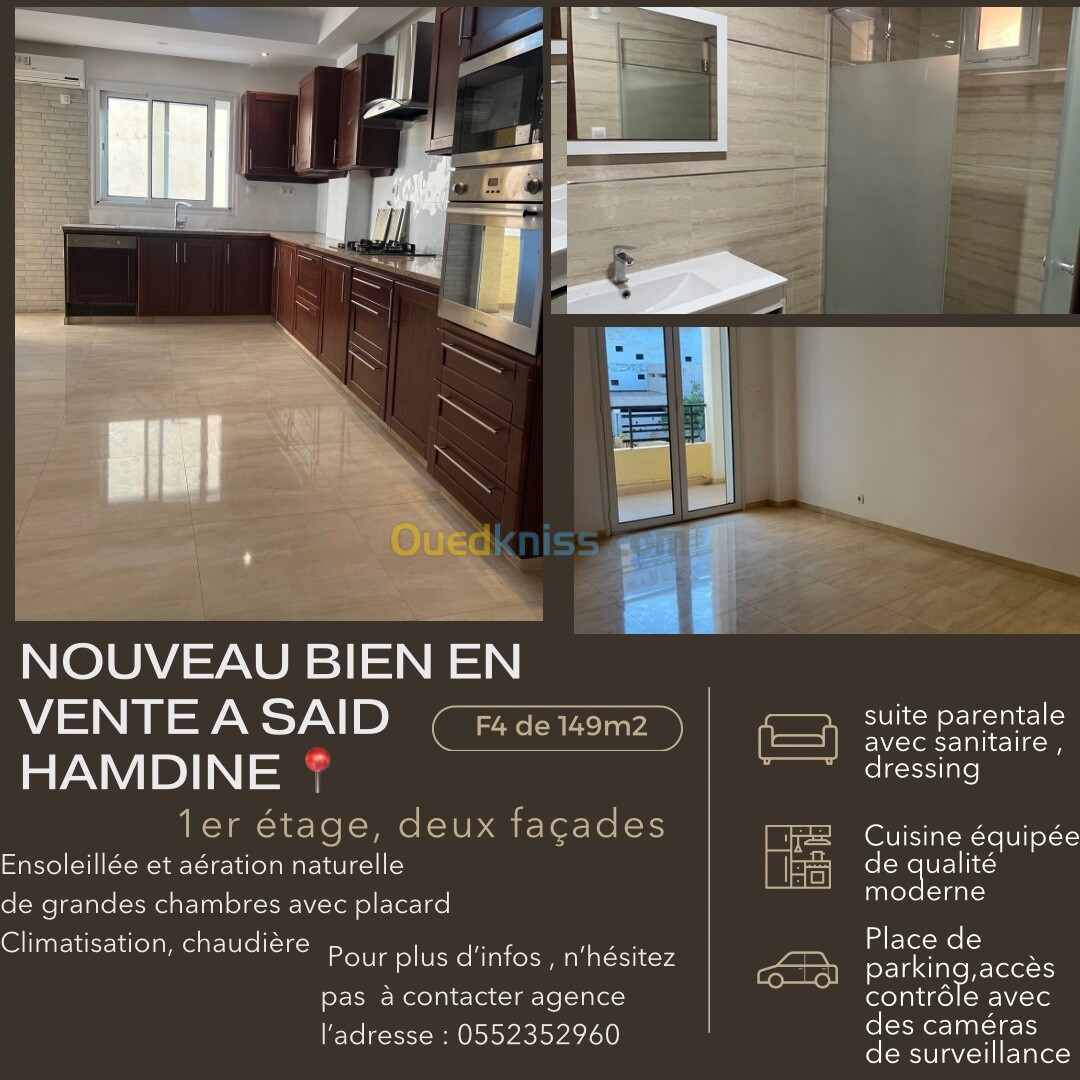 Vente Appartement Alger Said hamdine