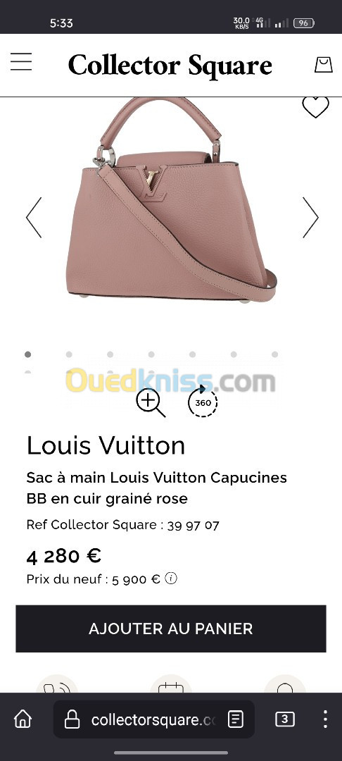 LUIS VUITTON CAPUCINE SAC À MAIN 