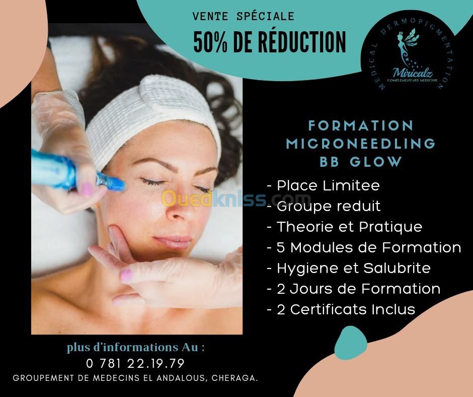 Promos fin d'année formation Microneedling + BB glow