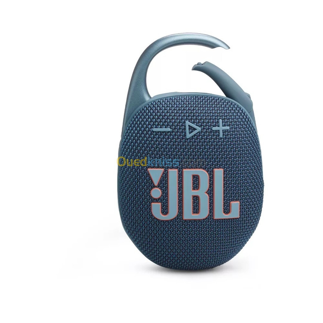 BFFLE JBL Clip 5 Bleu - Bluetooth 5.3 - Conception étanche IP67 - USB-C - Mousqueton intégré