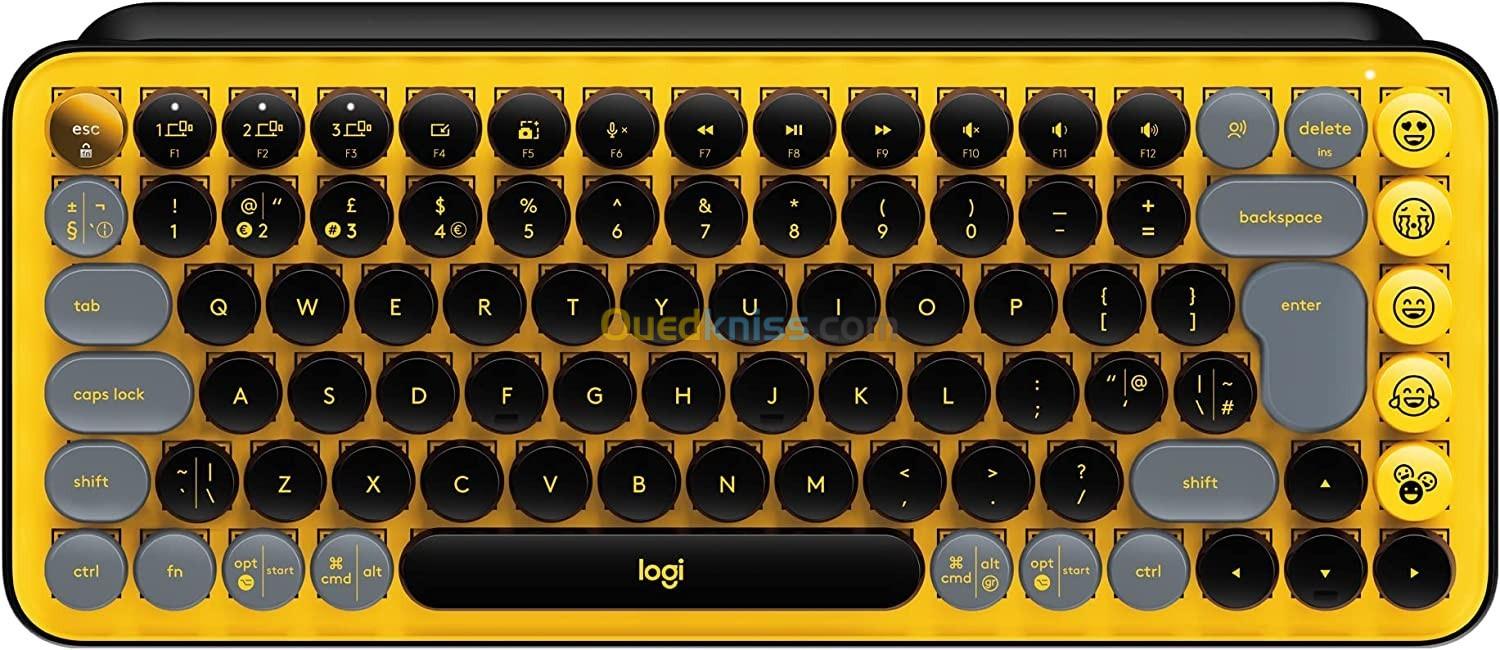 Logitech POP Keys - Clavier sans fil Bluetooth - touches mécaniques -