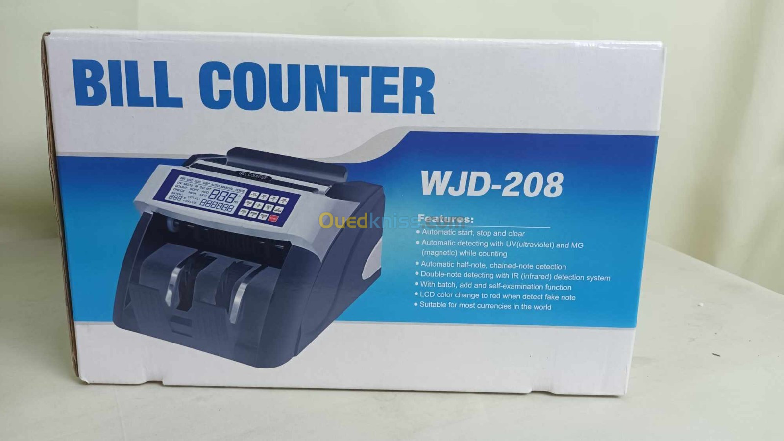 Bill Counter WJD-208 Compteuse Trieuse Et Détecteurs faux Billet
