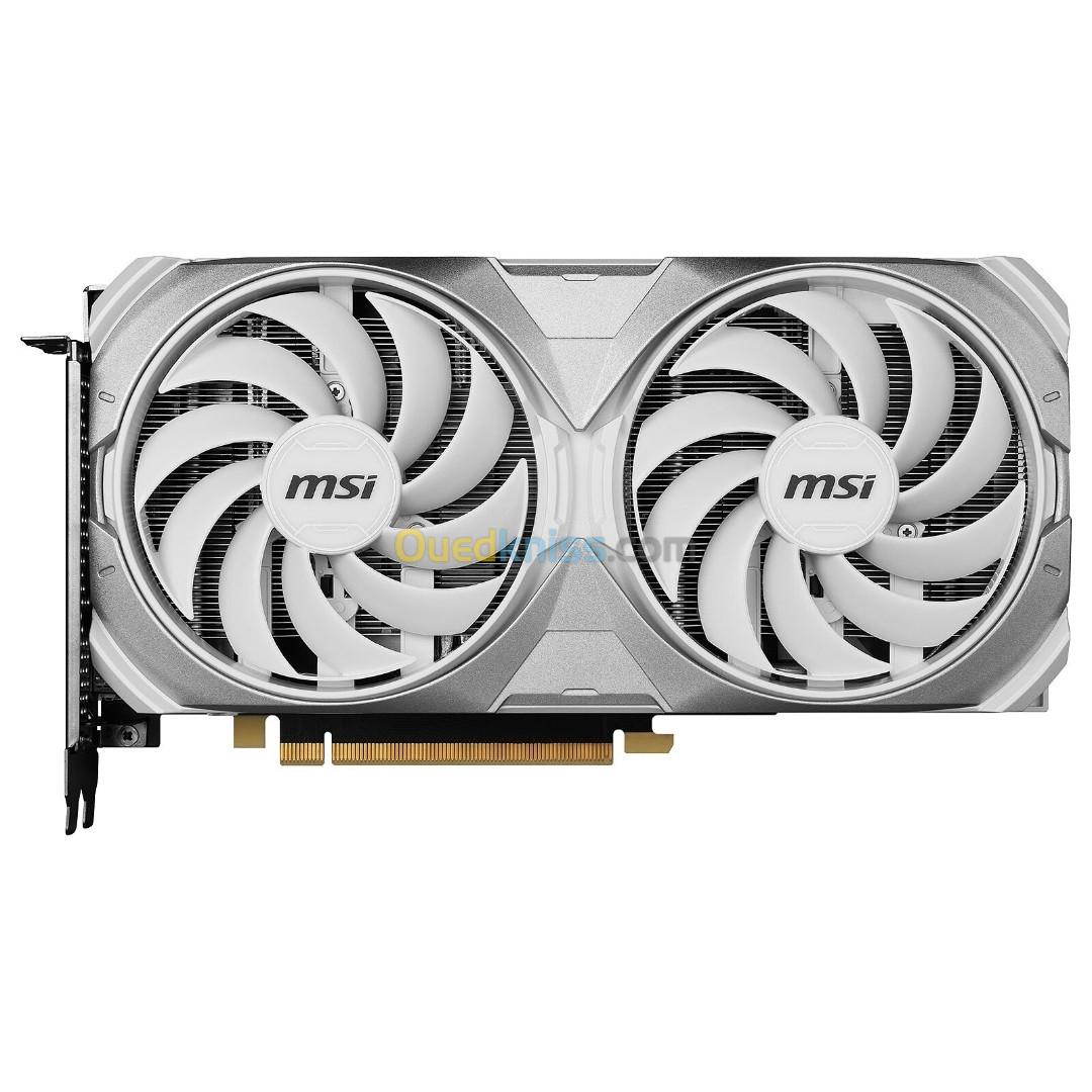 MSI GeForce RTX 4070 VENTUS 2X WHITE 12G OC - GDDR6X - 21000 MHz - 4K UHD - WHITE EDITION 