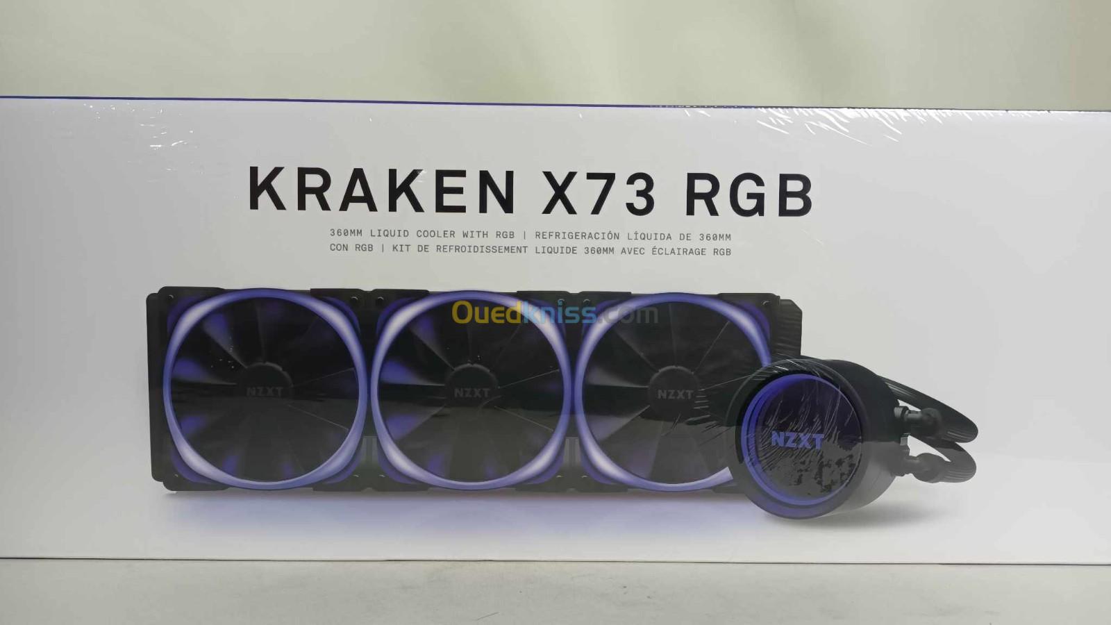 NZXT Kraken X73 Kit de Watercooling tout-en-un 360mm pour processeur avec rétroéclairage RGB