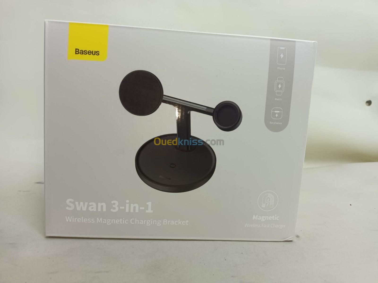 Baseus Swan 3en1 20W Support de charge magnétique sans fil 