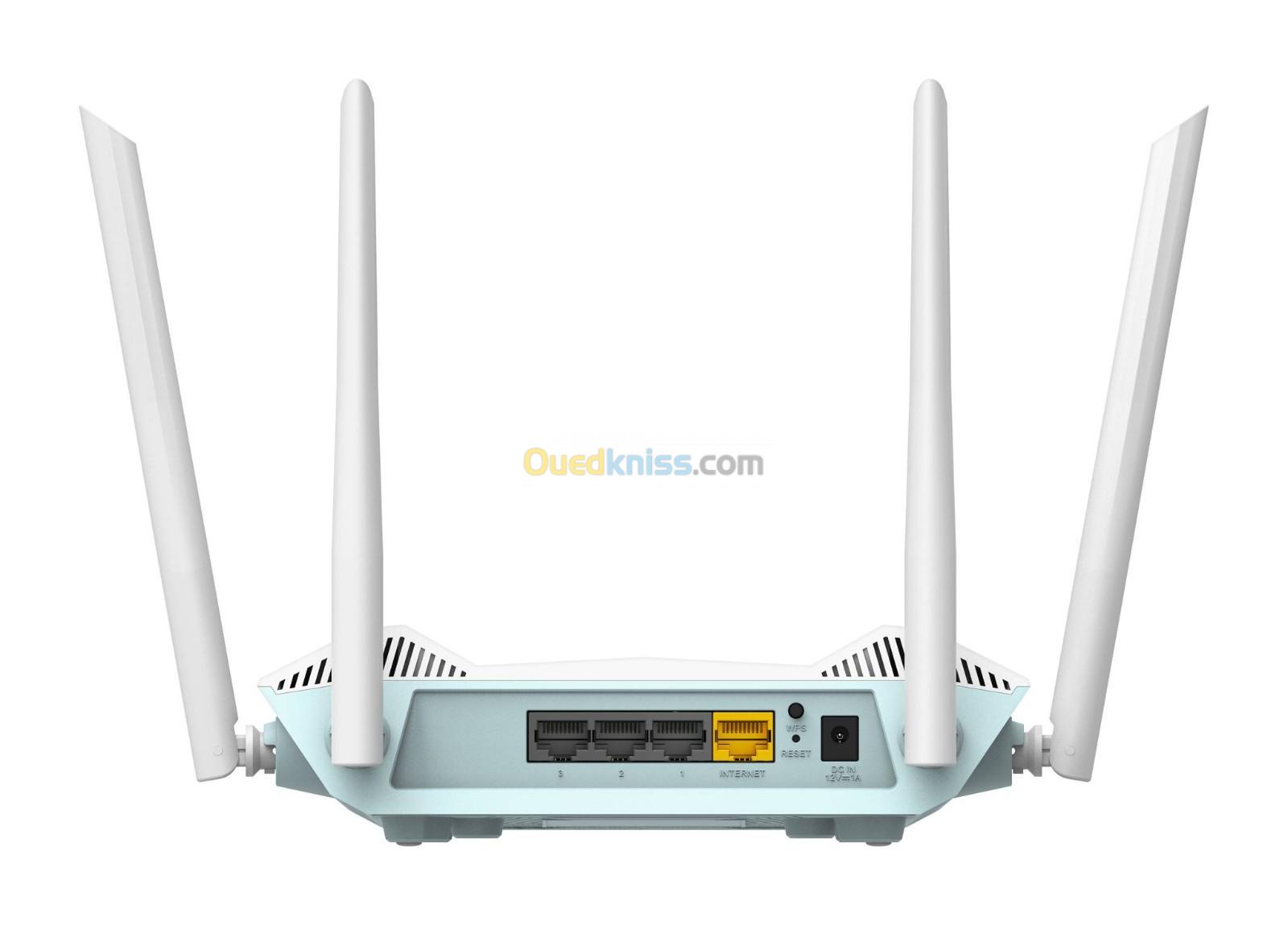 D-LINK EAGLE PRO AX1500 SMART ROUTER R15 - DUAL BAND - WI-FI 6 - AI 5GHZ - OFDMA - GOOGLE  & ALEXA