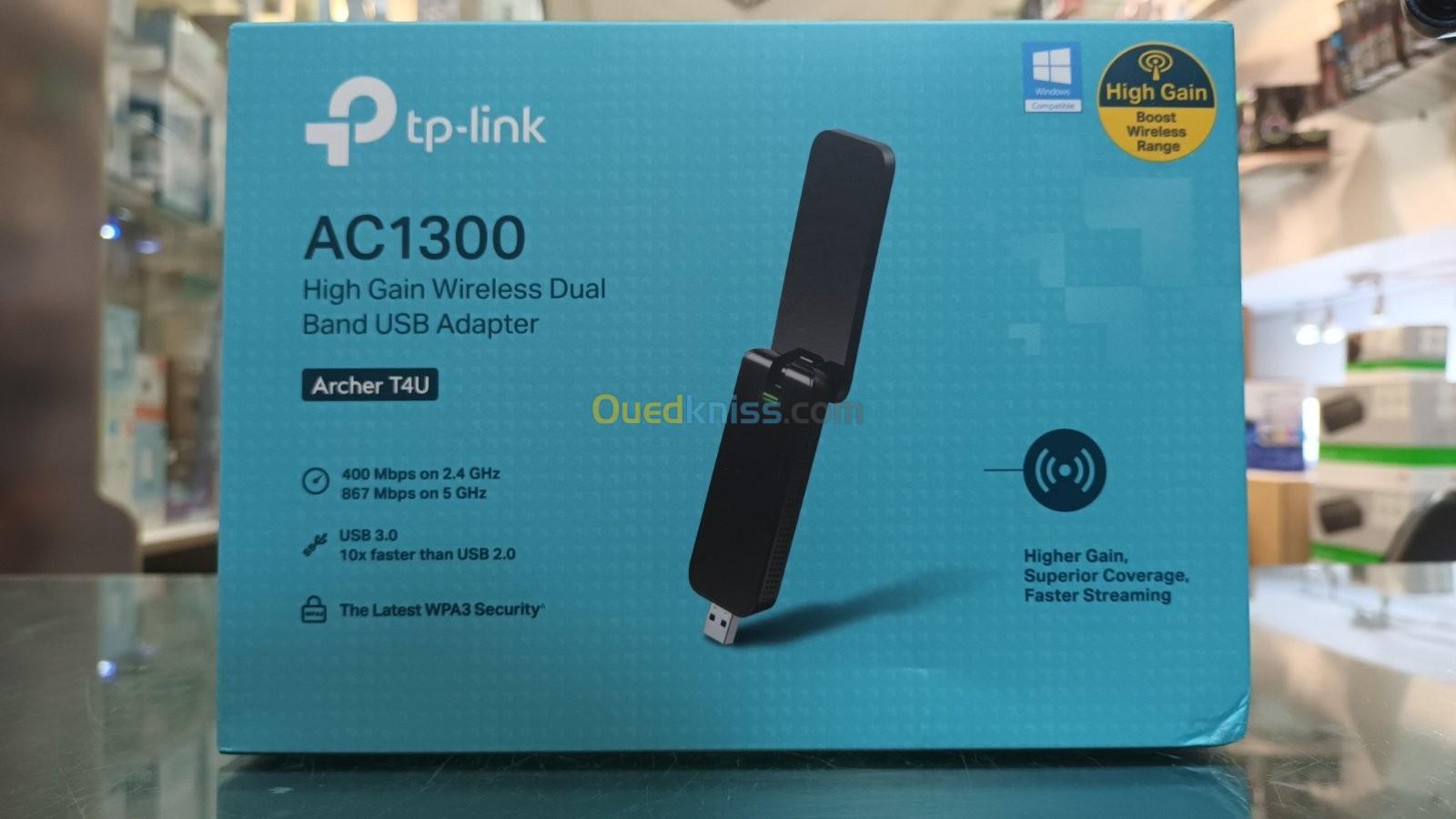Clef USB Réseaux Wifi TP-Link AC1300 ARCHER T4U USB 3.0