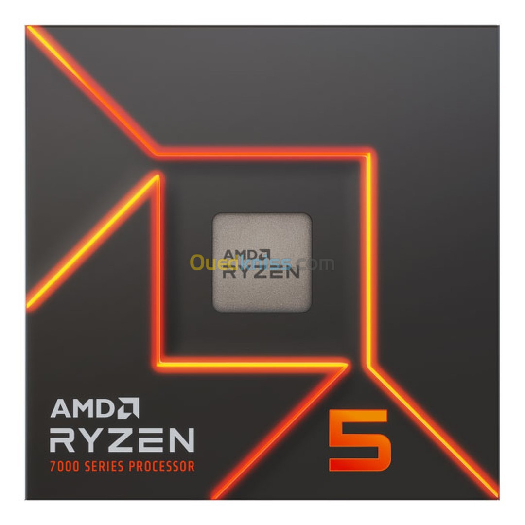 Processeur AMD Ryzen 5 7600X  6-Core 12-Threads socket AM5 GameCache 38 Mo 5 nm TDP 105W