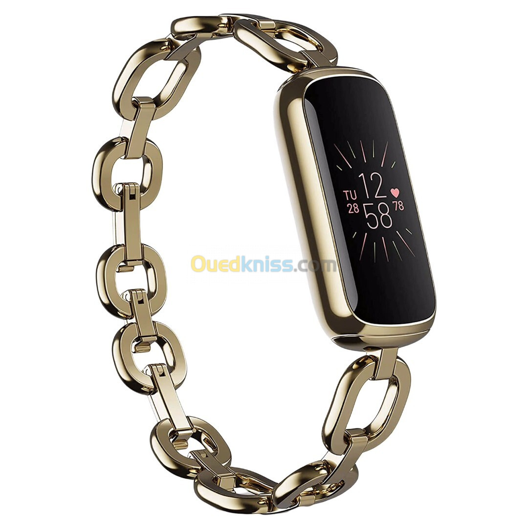 FITBIT LUXE - SMARTWACH SPECIAL EDITION - FITNESS & WELLNESS TRACKER - SOFT GOLD - STAINLESS STEEL  