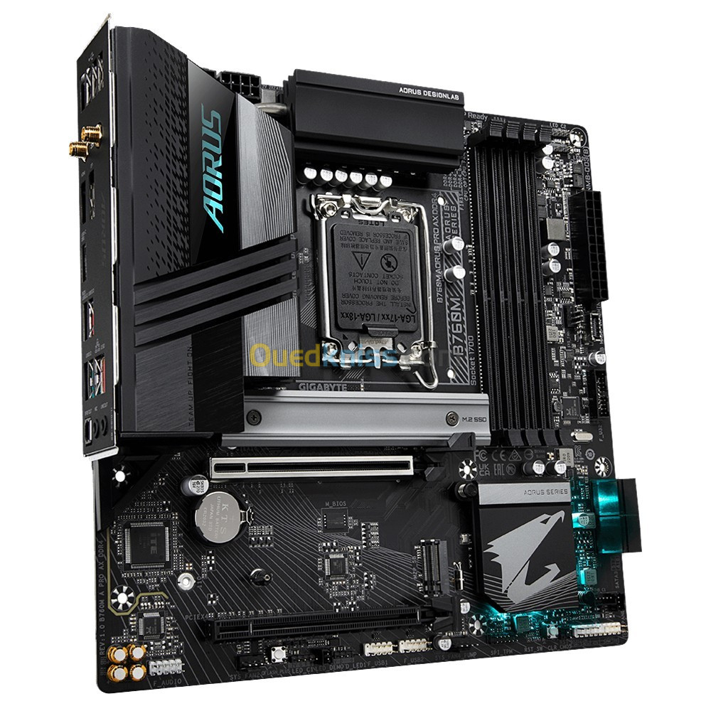 Gigabyte B760M AORUS PRO DDR4 Micro ATX LGA 1700 -  DDR5- Dual M.2- PCIe 4.0 - USB 3.2 