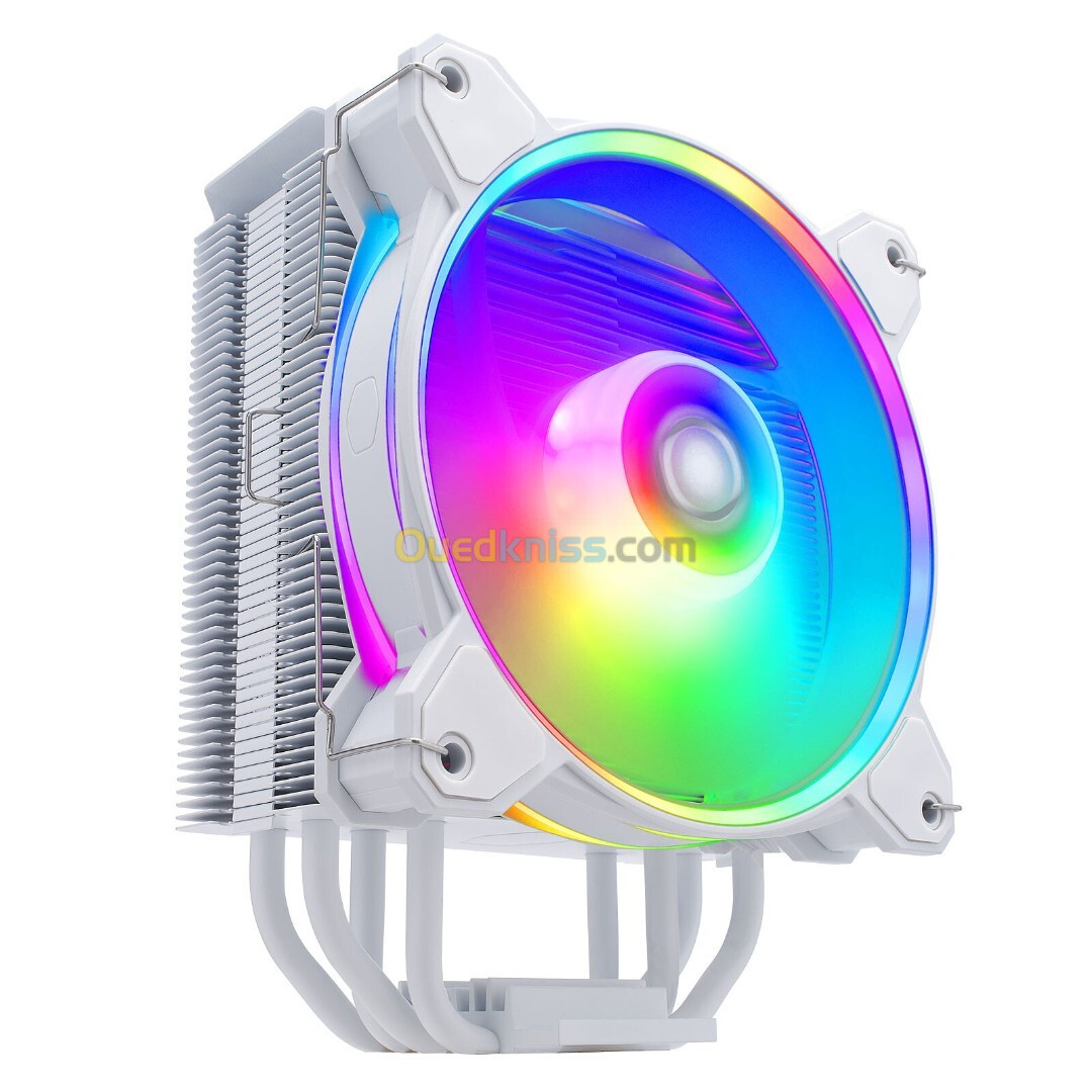 COOLER MASTER HYPER 212 HALO WHITE AIRCOOLING - 120mm ARGB FAN - SOCKET INTEL & AMD -ALUMINIUM-180W 