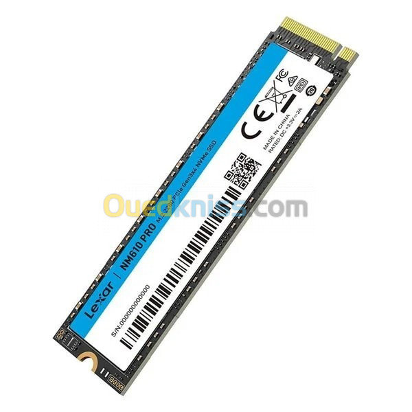 LEXAR NM610 PRO 1TB - SSD M.2 NVME - DISQUE DUR INTERNE - JUSQU'À 3000 MO/S - PCIE GEN3 X4 M.2 2280