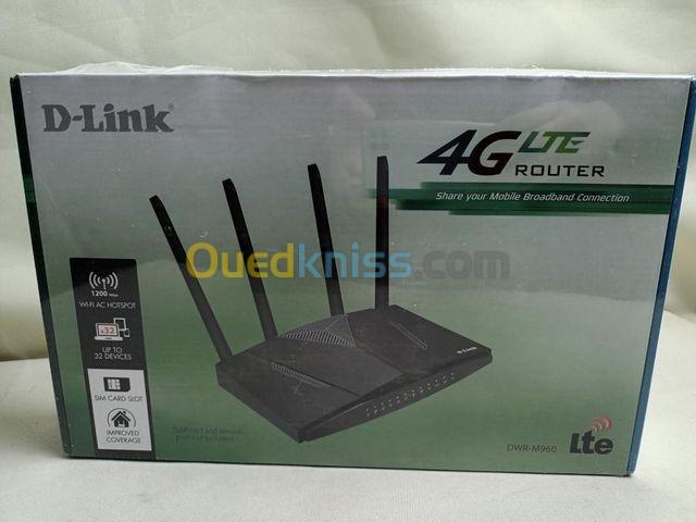 D-Link DWR-M960 - 4G AC1200 LTE Router  jusqu'à 150 Mbit/s