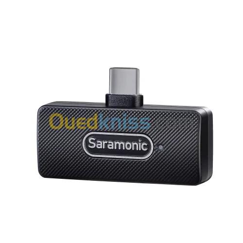 SARAMONIC BLINK100-B5 - MICROPHONE SANS FIL À DOUBLE CANAL - ULTRACOMPACT 2.4GHZ - USB-C - NOIR